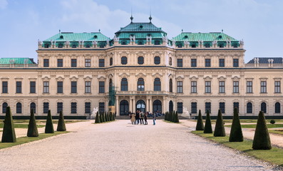 Fototapeta na wymiar Schloss Belvedere in Wien