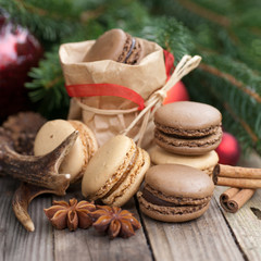 Fototapeta na wymiar Weihnachtszeit, Macarons