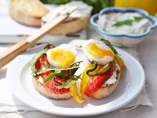 bruschetta with grilled  vegetables