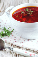 Red beetroot soup
