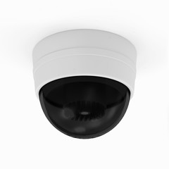 Modern Security Camera isolated on white background