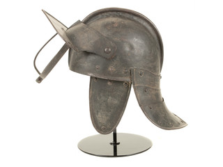 A 17th Century English Lobstertail Burgonet Helmet