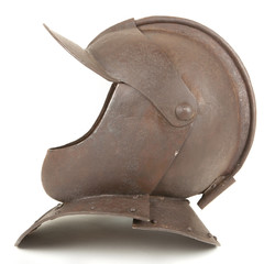 An Antique 17th Century English Close Helmet Burgonet