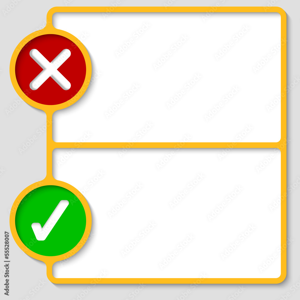 Poster two abstract text frame and marks