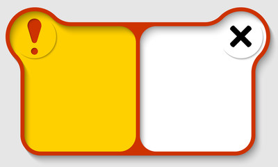 vector text frame and marks