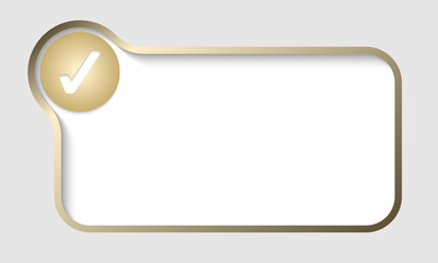 vector text frame with check box