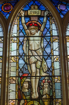 Crucifixion Stained Glass window