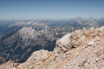 View from Triglav, Julian Alps, Slovenia
