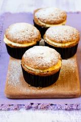 Honey and banana muffins