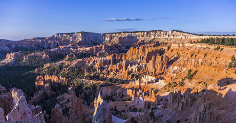 beautiful landscape in Bryce Canyon with magnificent Stone forma