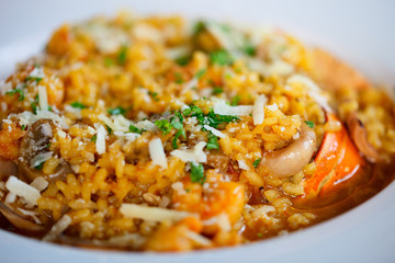 Seafood risotto