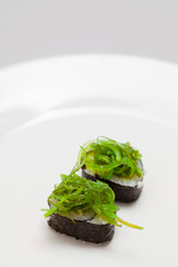 Sushi On White Dish