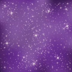 Stars on a lilac background