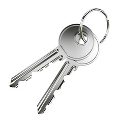 Two nickel door keys