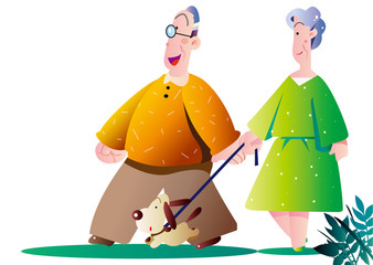 老人の生活＿散歩