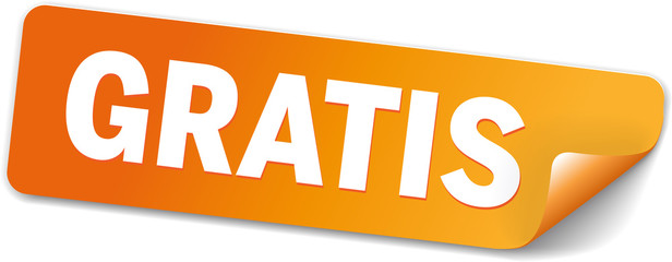Sticker Gratis orange