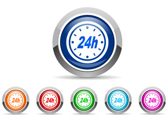 24h icon set