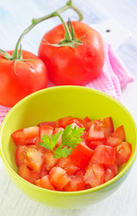 salad from tomato