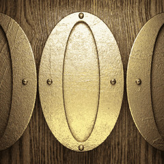 gold and wood background