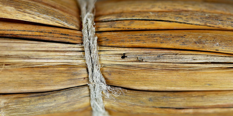 Fototapeta premium Close up detail of a broom texture.