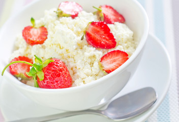 sweet cottage with strawberry