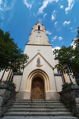 Maria-Himmelfahrt (Assumption day) church in Garmisch-Partenkirc