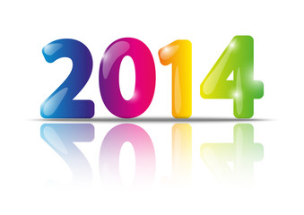New Year concept - 2014 numbers