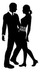 Attractive Couple Silhouette