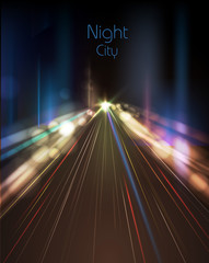 Abstract night city