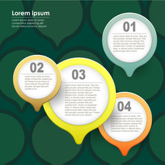 vector abstract 3d paper infographics