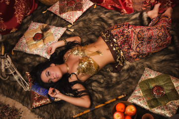 Beautiful belly dancer