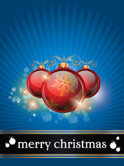 Christmas balls background 2014
