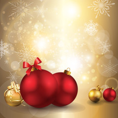 Christmas balls background
