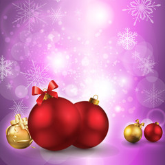 Christmas balls background