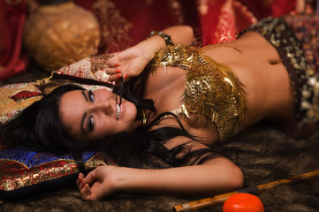 Beautiful belly dancer
