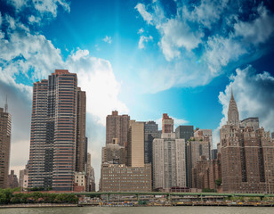 Fototapeta na wymiar Manhattan. Midtown skyline as seen from East River