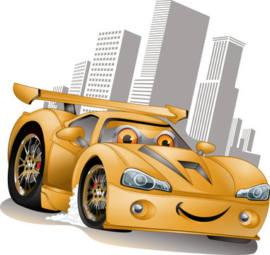 Carrinho Amarelo aerofolio