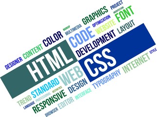 word cloud - html and css