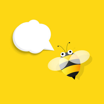 bee with speech bubble