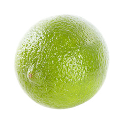 Limes on the isolated white background