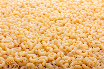 Italian Pasta. Texture Of The Yellow Pasta.