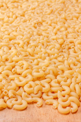 Italian Pasta. Texture Of The Yellow Pasta.