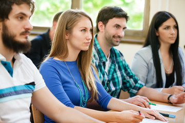 colleagues students in classroom