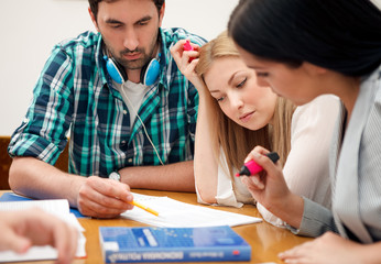 students working together on a project