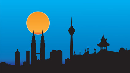 Obraz premium Skyline Kuala lumpur