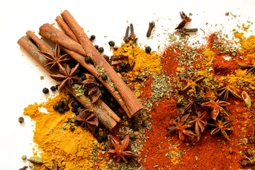 Keuken spatwand met foto A mixture of spices © Anna Puzatykh