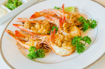 Prawn garlic yaki