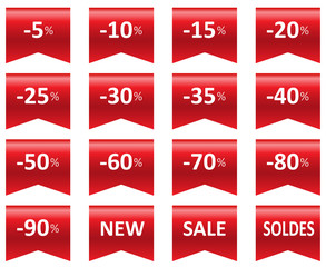 vector price sale red - obrazy, fototapety, plakaty