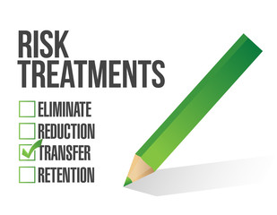 risk treatment checklist illustration design