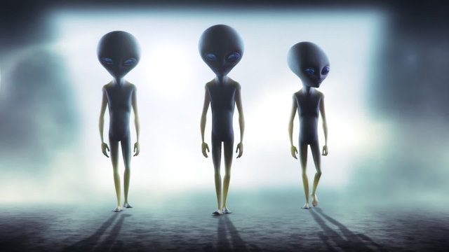 Aliens 3d animation